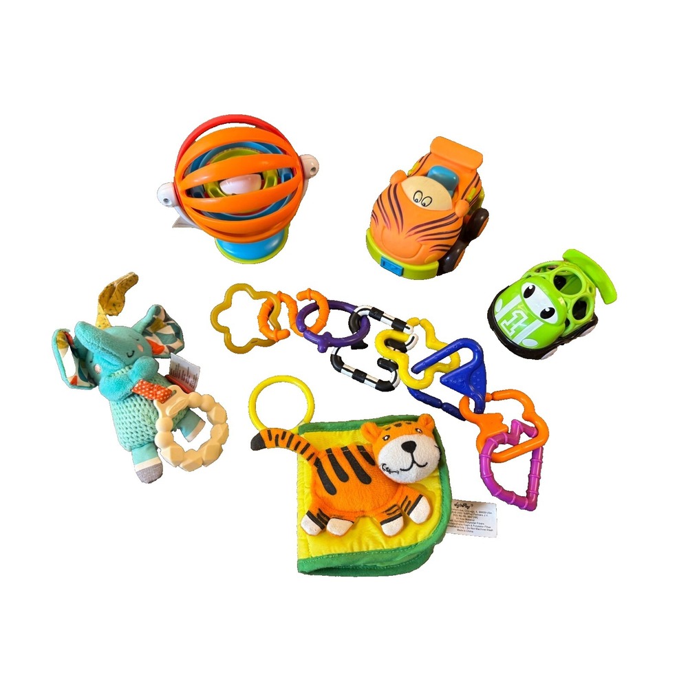 Infantino Oball Baby Einstein Infant Toys Lot Activity Sensory Car Book Spinning